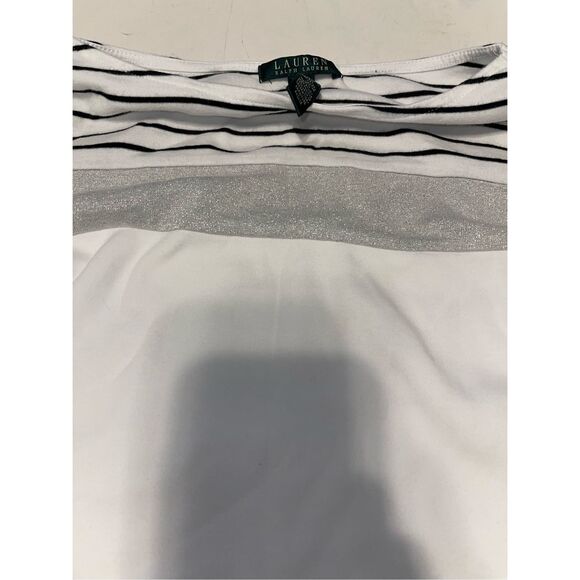 Ralph Lauren Black and White Striped Long Sleeve Tees - Picture 8 of 8